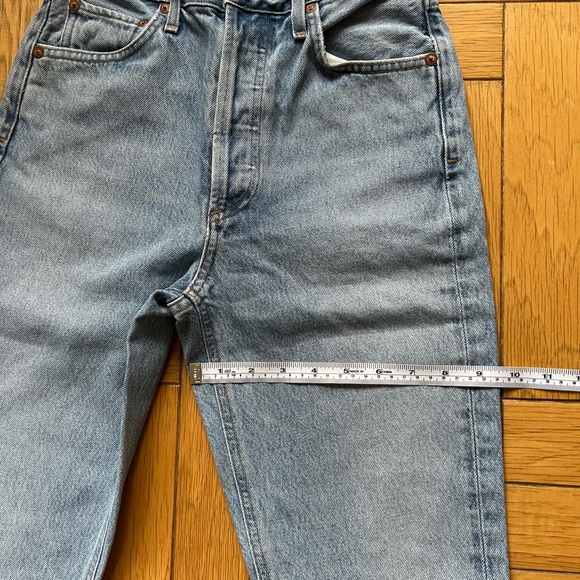 Agolde Riley Straight Cut High Rise Jeans - Picture 6 of 8